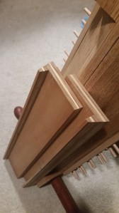 two pieces of plywood with beveled edges